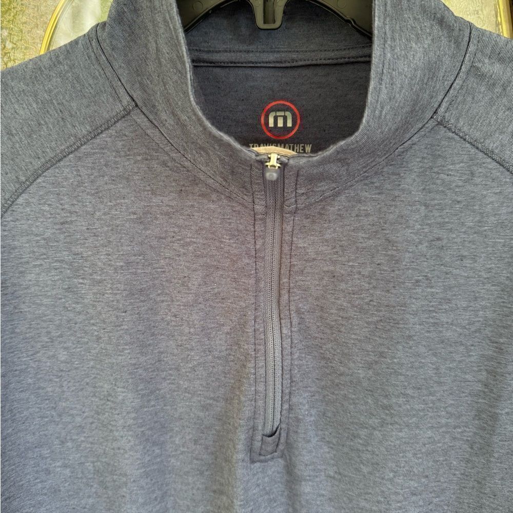 Travis Mathew HOTEL HOPPER QUARTER ZIP. Men’s M. Blue.